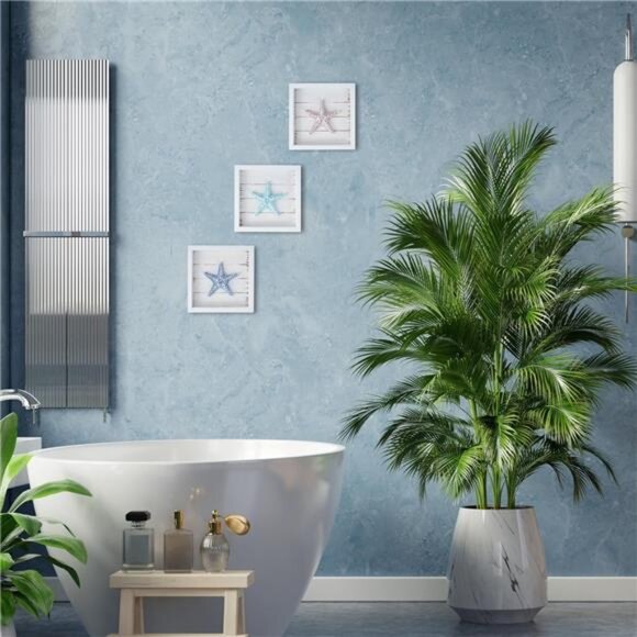 Beach Decor Starfish Wall ArtCoastal 3D Seashell Decor, Beach Wall Decor - Picture 3 of 8